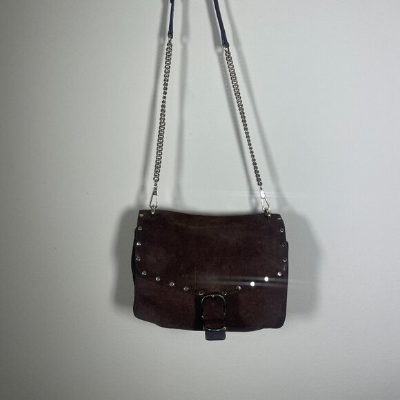 Rebecca Minkoff Handbags - Rebecca Minkoff Women's Suede Leather Crossbody Square Bag Purse Travel!